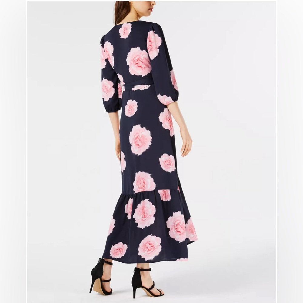 BAR III
Floral-Print Flounce Wrap Dress, Created for Macy's
